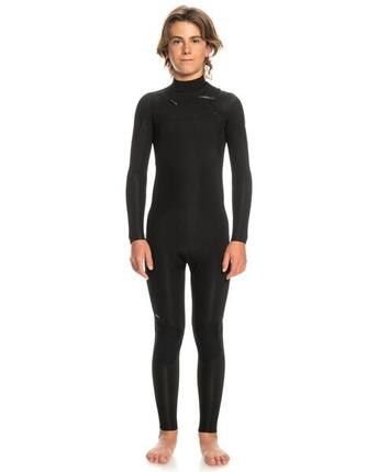Combinaison de surf zip poitrine 4/3MM EVERYDAY SESSIONS Noir Garçon