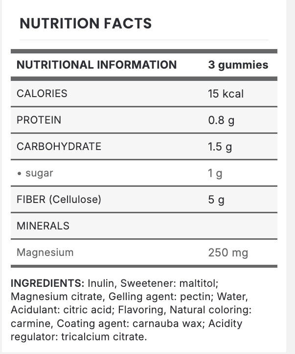 Magnesium Gummies 3/4
