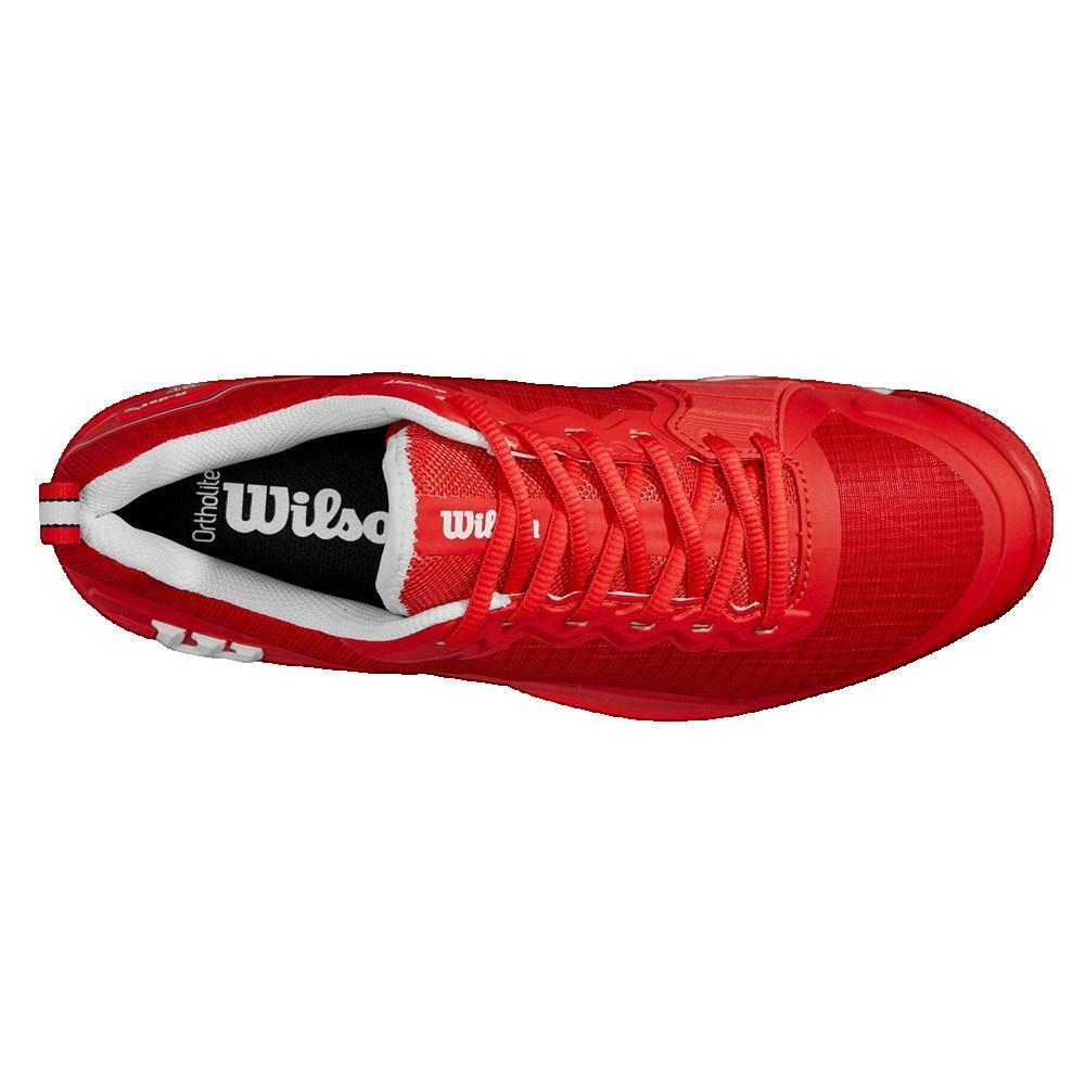 Schuhe Wilson Rush Pro 4.5 Clay Rot/Weiß für Padel 3/3
