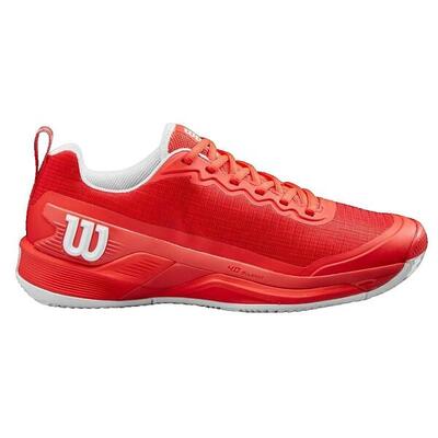 Schoenen wilson rush pro 4.5 clay rood/wit voor padel
