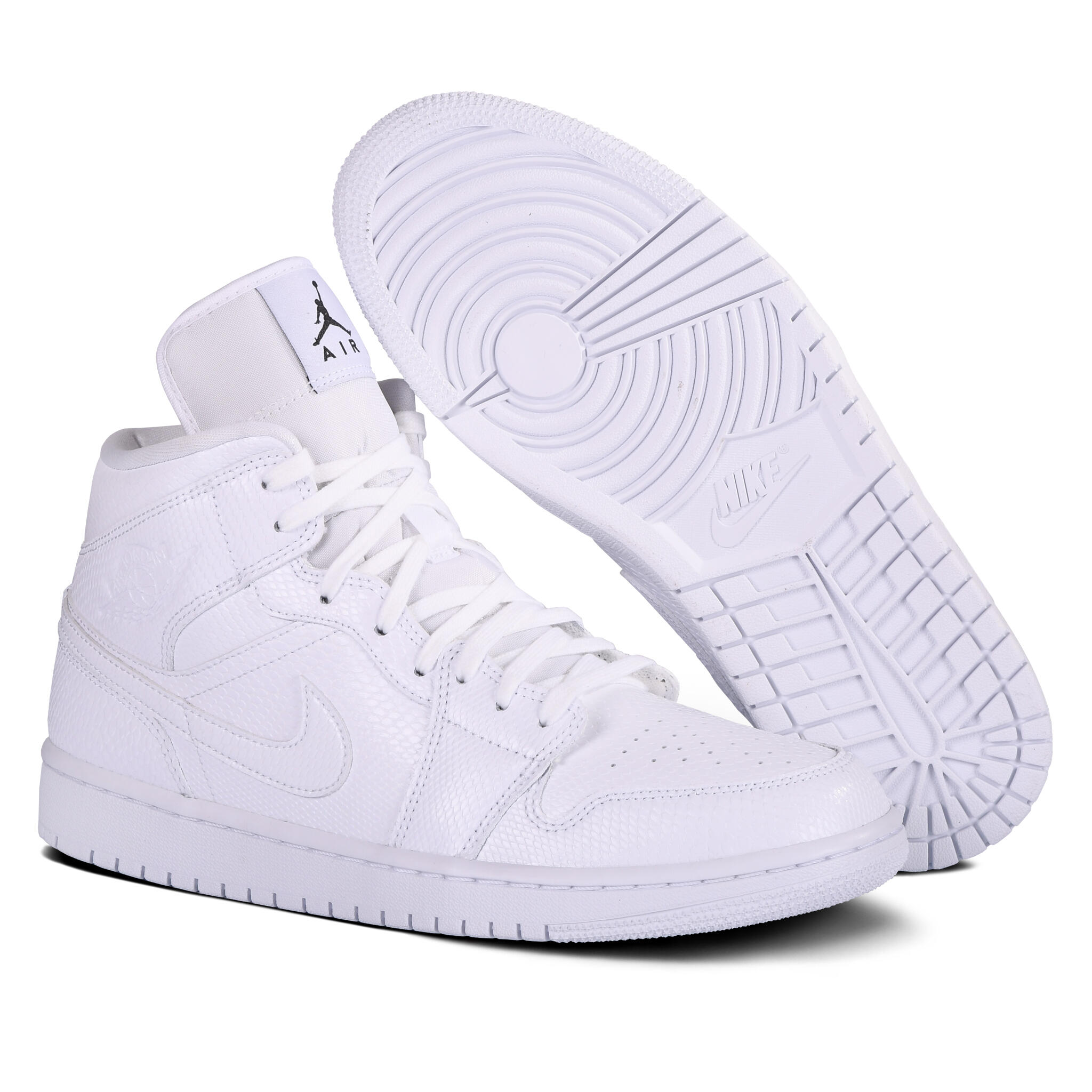 Air Jordan 1 Mid White Snakeskin - Taille : 37.5 EU 3/4