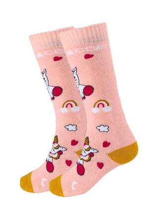 Chaussettes de ski pour enfants - 2 paires - Dinosaure ciel nocturne