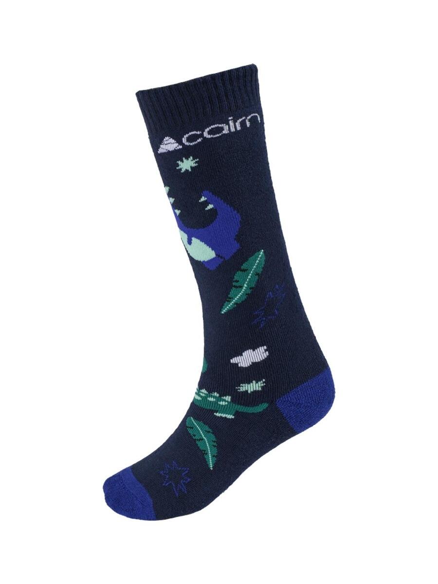 Calcetines de esquí para niños - 2 pares - Dinosaurio cielo nocturno 2/2