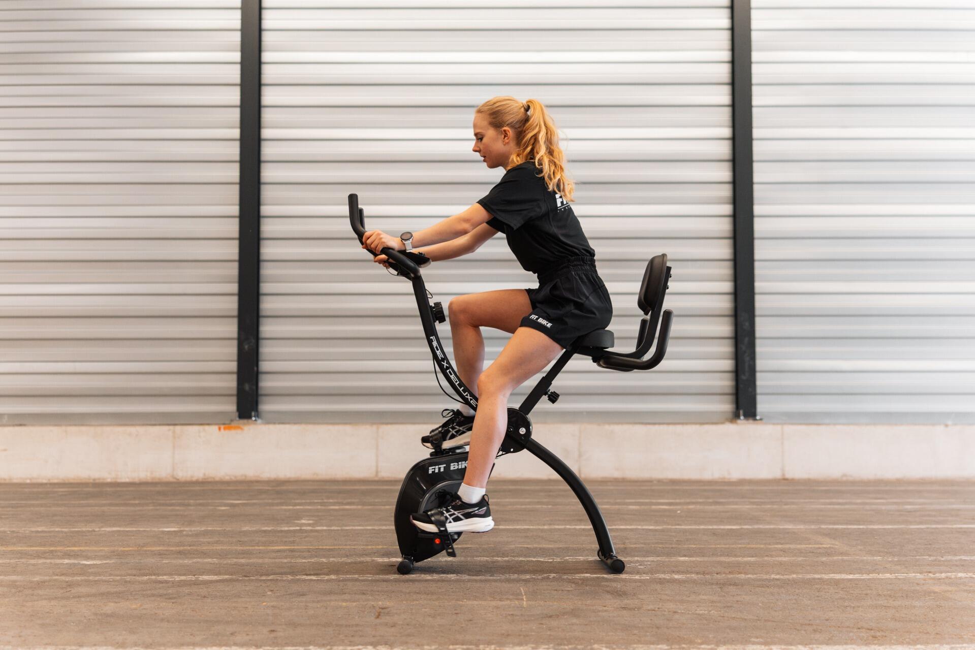 Ride X Deluxe - Vélo X-Bike - Vélo d’Appartement - Capteurs de Fréquence Cardiaq 4/7