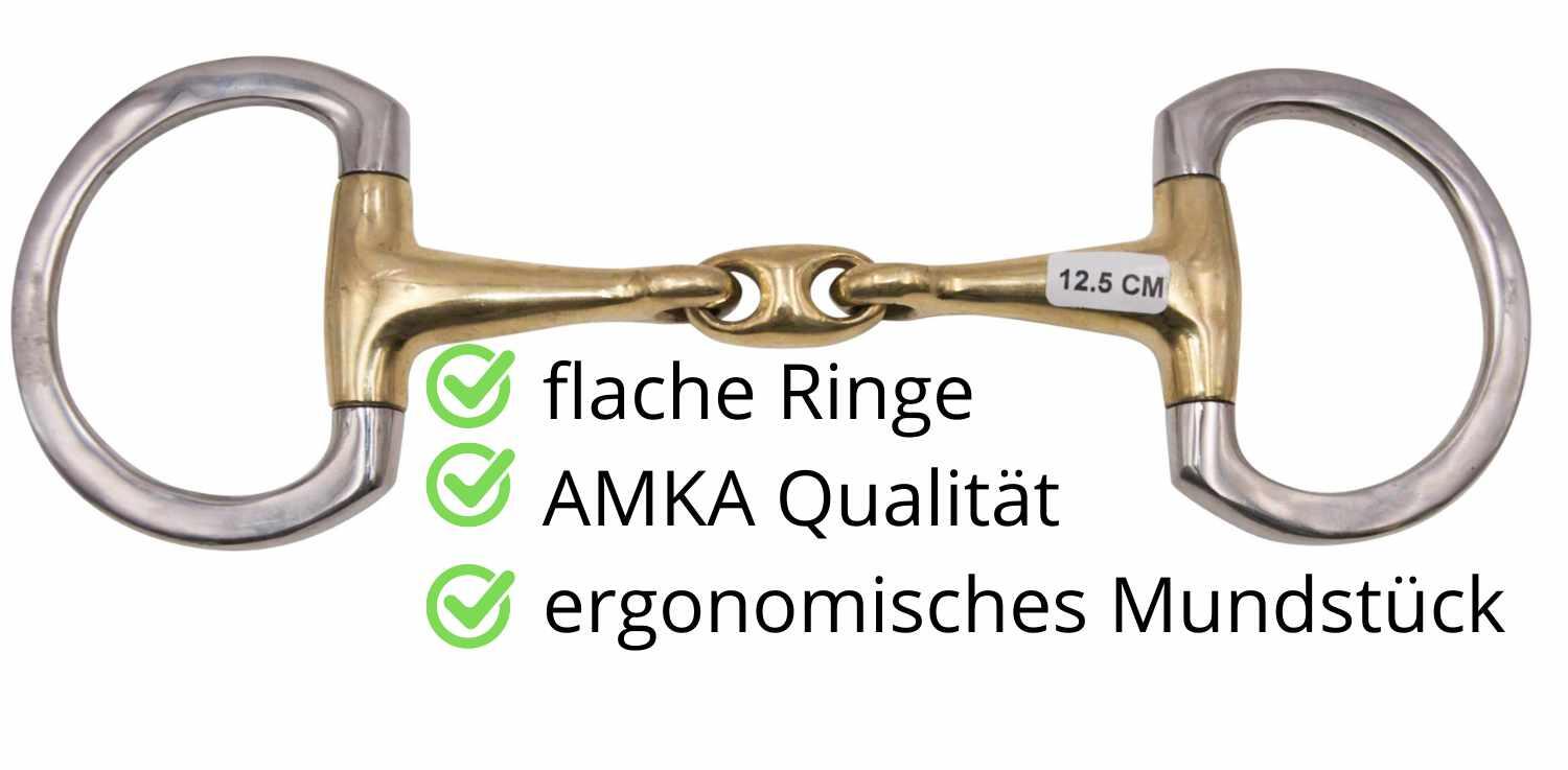 AMKA Olivenkopfgebiss doppelt gebrochen 3/4