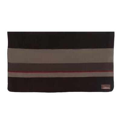 Fleecedecke Square Stripes Heavy marine/grau 140x120cm