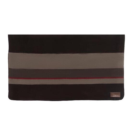 Fleecedecke Square Stripes Heavy marine/grau 140x120cm