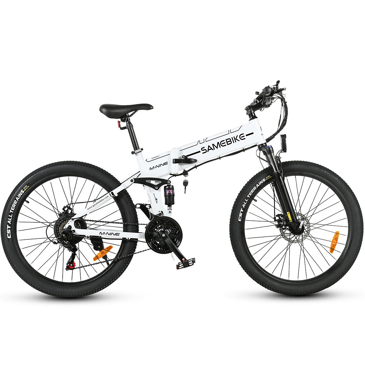 Bicicletă electrică pliabilă SAMEBIKE LO26-II-YD cu baterie de 48V14AH