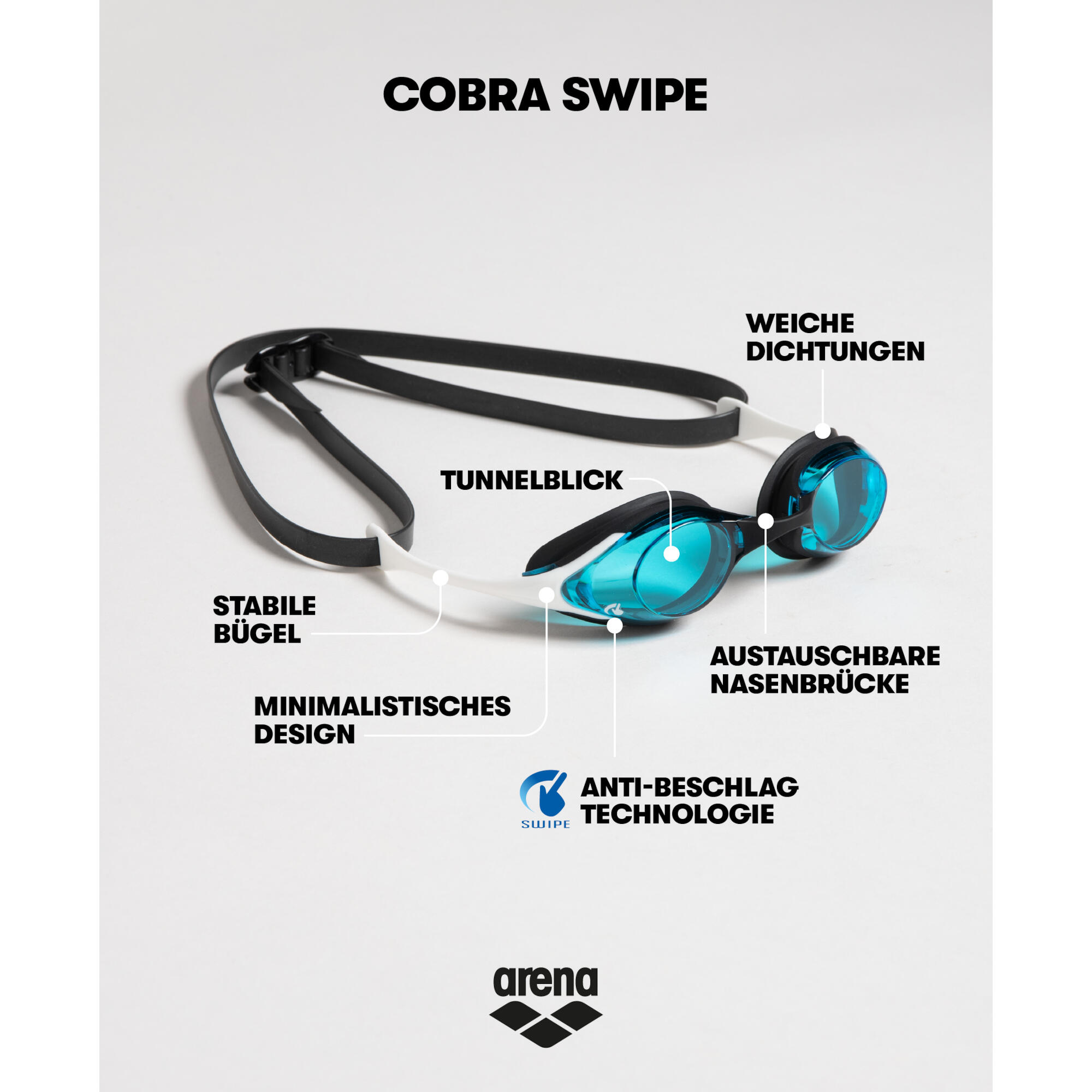 Okulary Startowe Arena Cobra Swipe 2/7