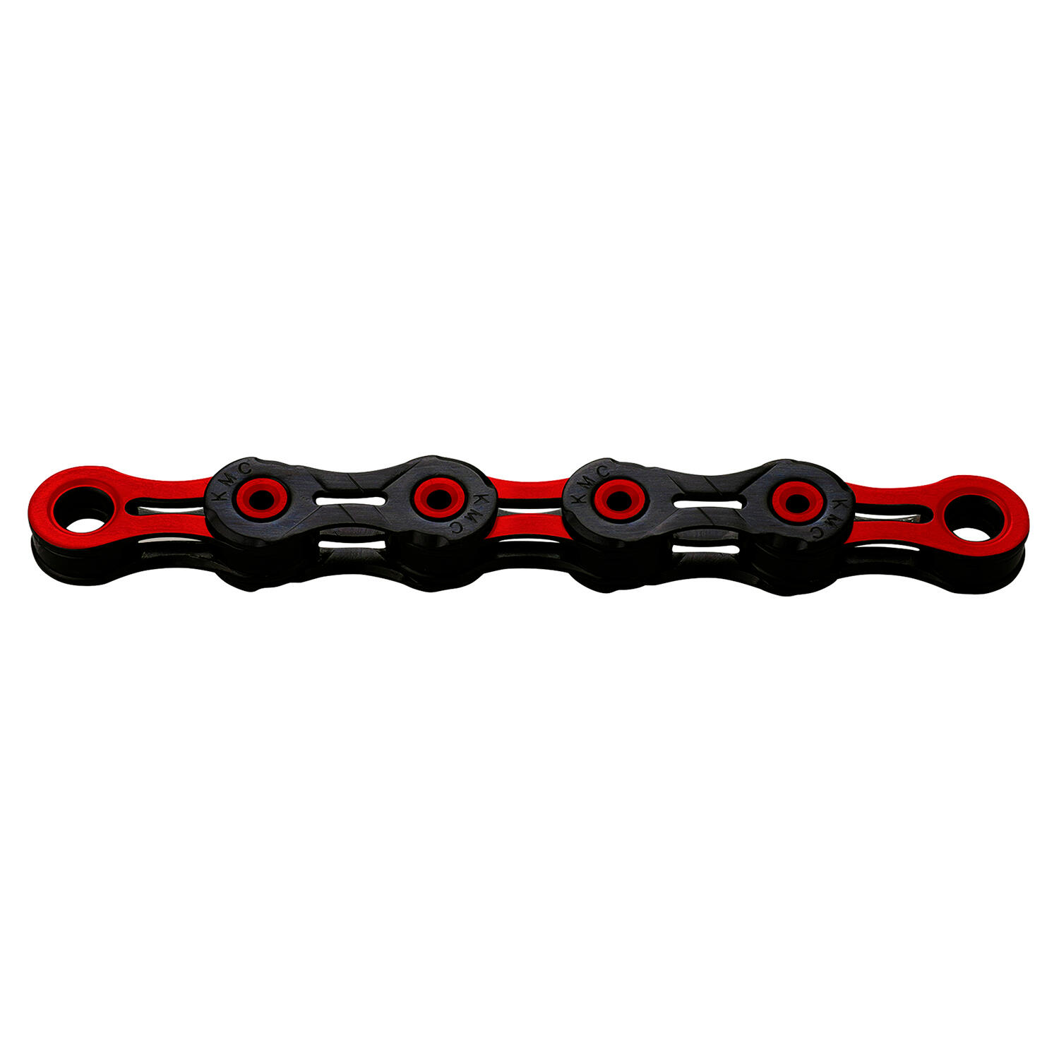 Chaine KMC DLC10 116 maillons 10V Noir/Rouge 4/7