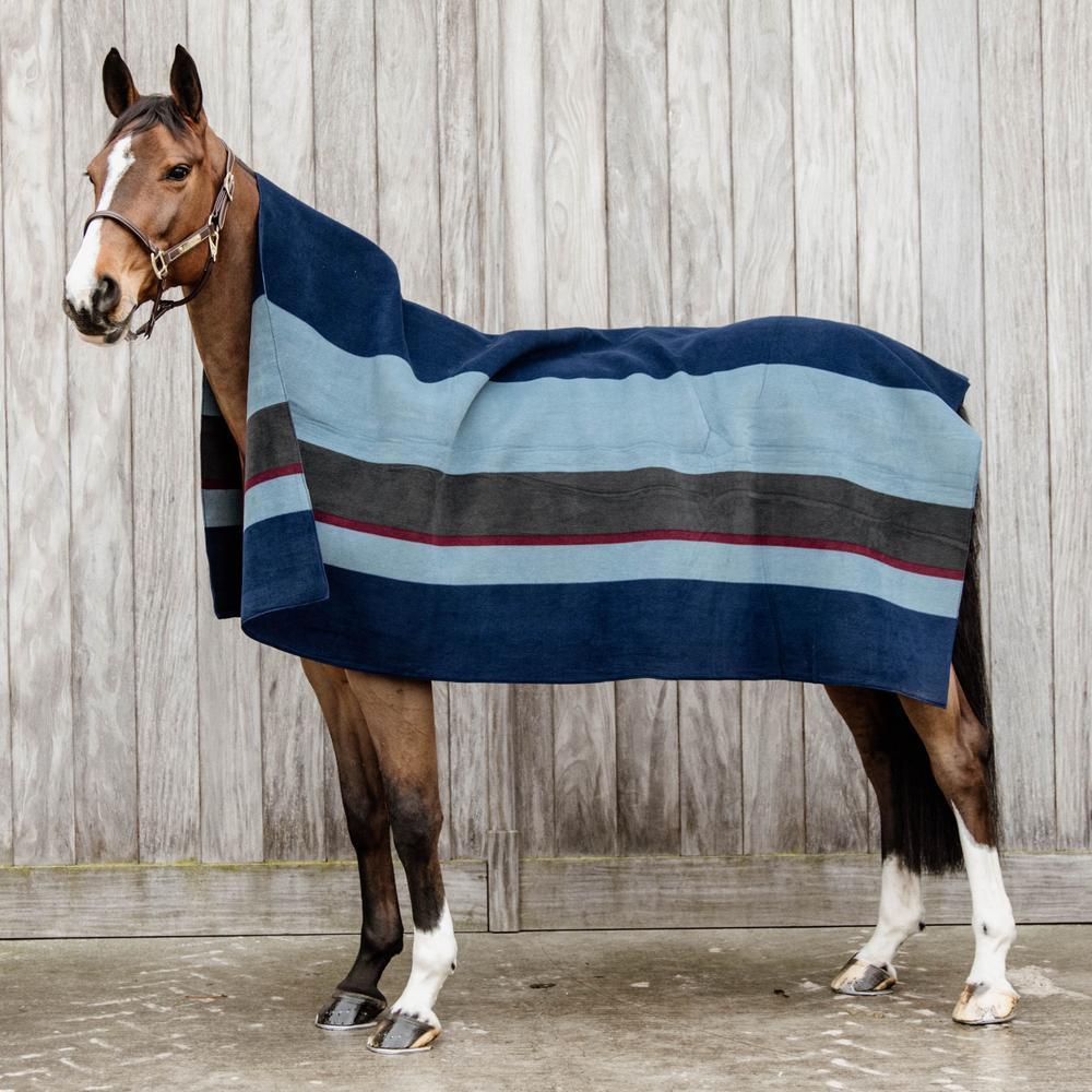 Coperta asciugante per cavalli a strisce Kentucky 4/7