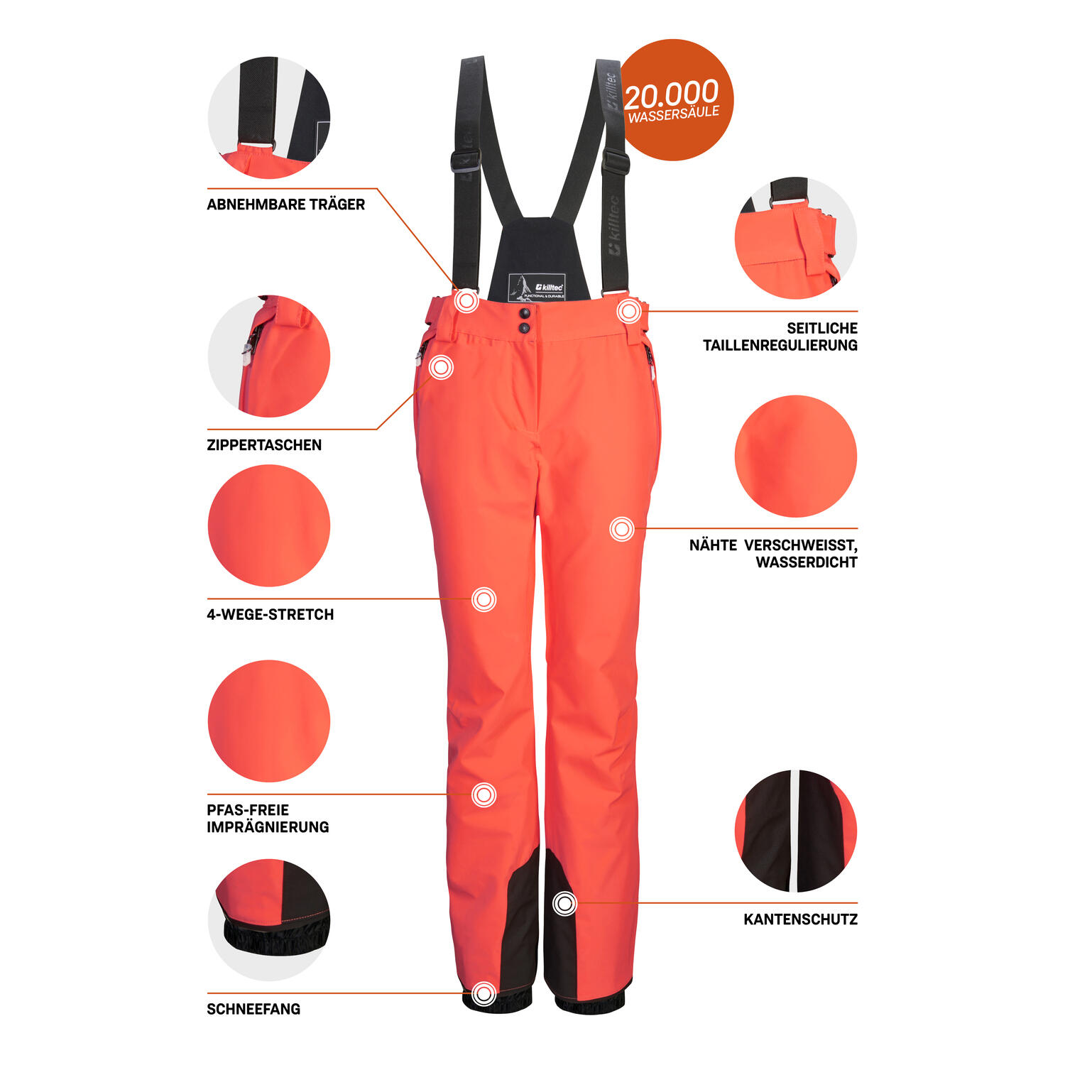 Damen Skihose KSW 61 WMN SKI PNTS 5/9
