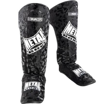 Metal Boxe Protège-Tibia Et Pied Mirror Xl
