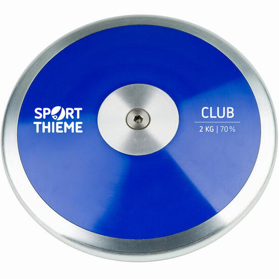 Wettkampfdiskus Club 1,5 kg Leichtathletik Unisex Blau-Silber
