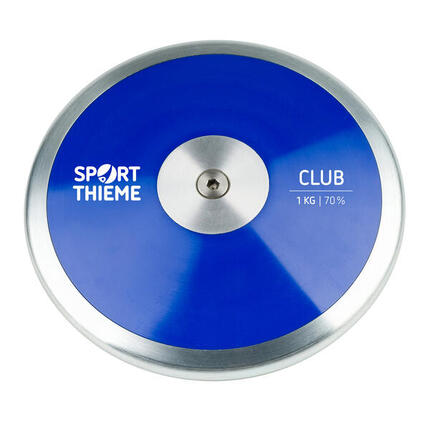 Wettkampfdiskus Club 1,5 kg Leichtathletik Unisex Blau-Silber