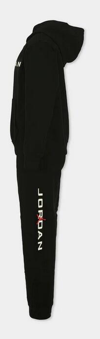 JORDAN Tuta MJ Baseline Fleece nera da neonato 3/3
