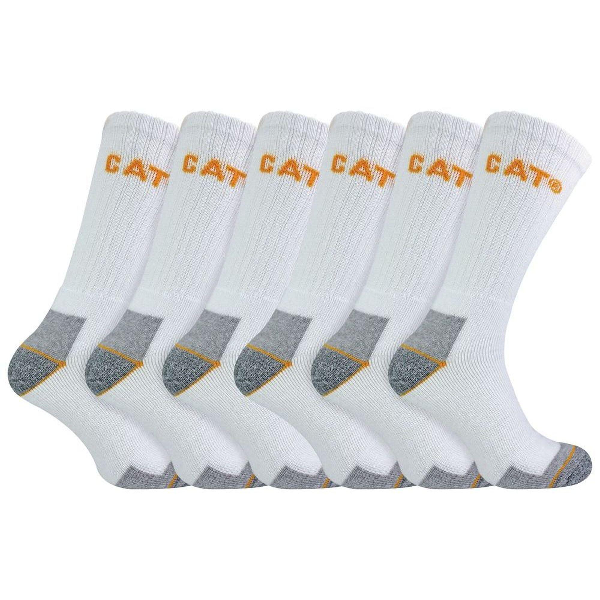 6 Pack Unisex Heavy Duty Work Socks for Steel Toe Boots