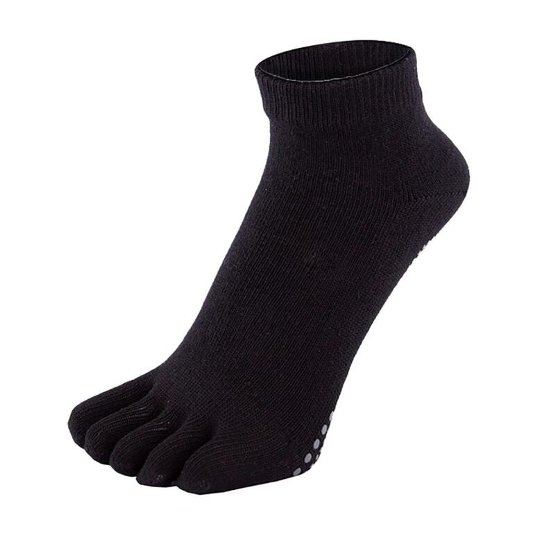 Anti-Slip Trainer Toe Socks - 1 Pack Yoga & Pilates Socks for Men and Women