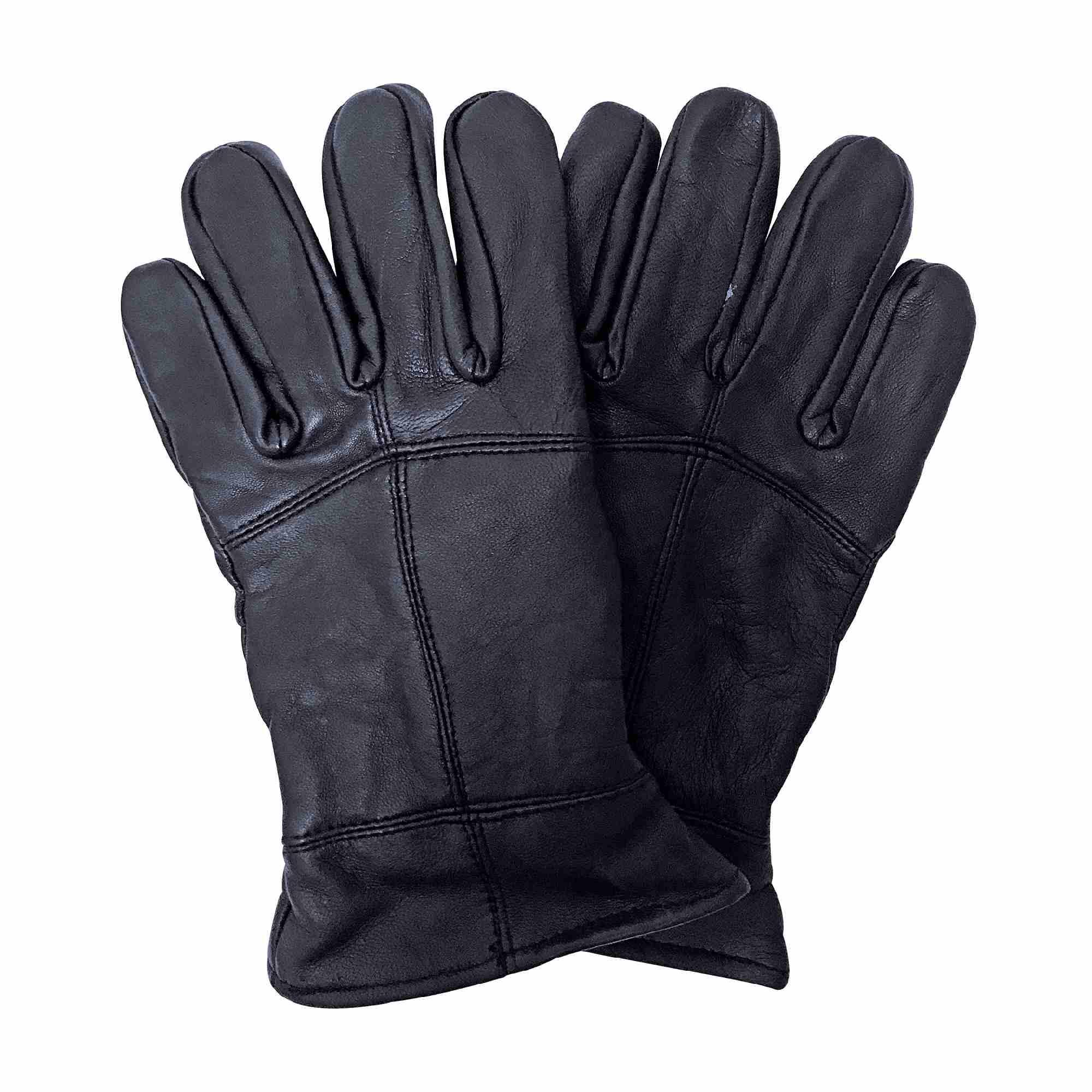Mens Fleece Lined Thinsulate Leather Gloves for Winter