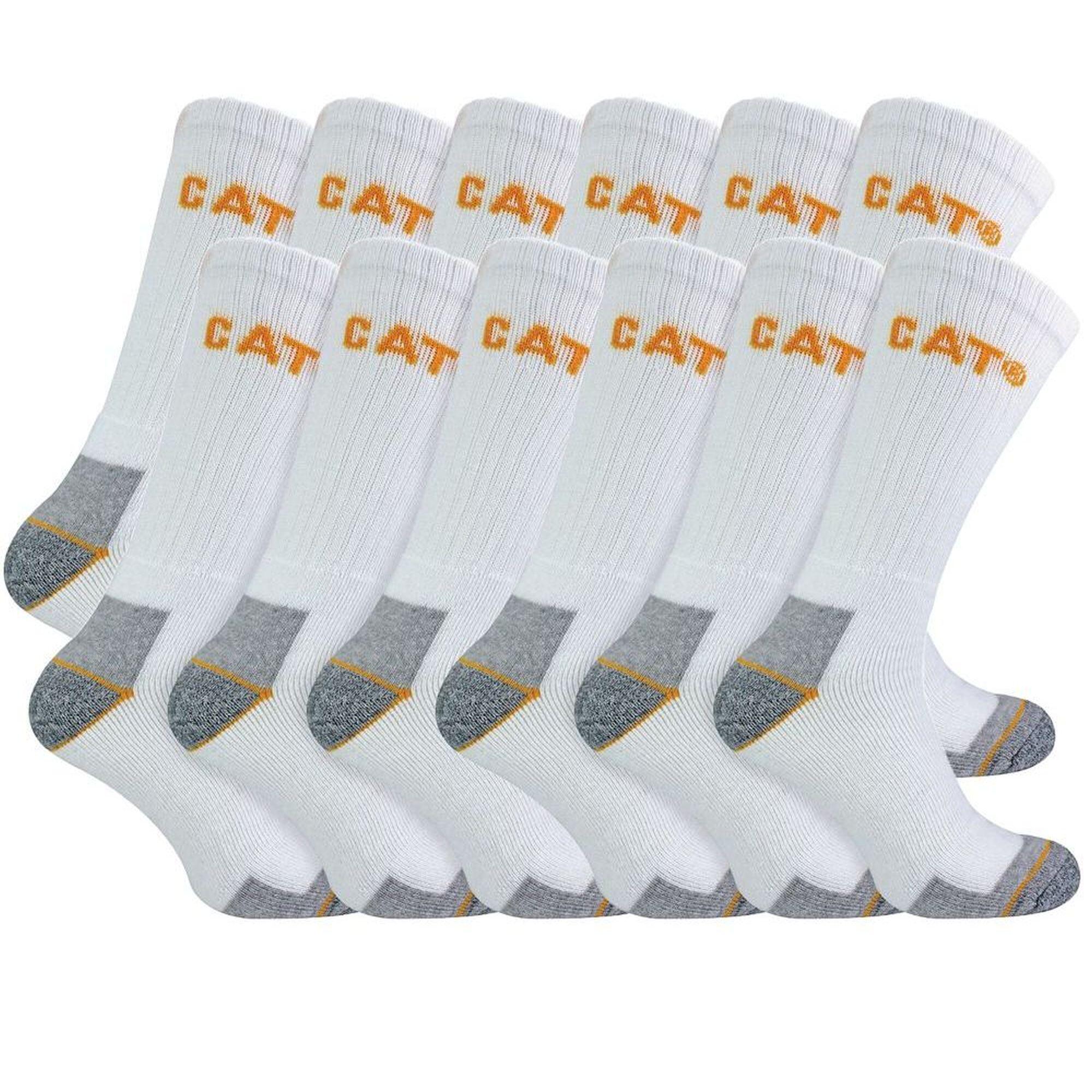 12 Pack Unisex Heavy Duty Work Socks for Steel Toe Boots