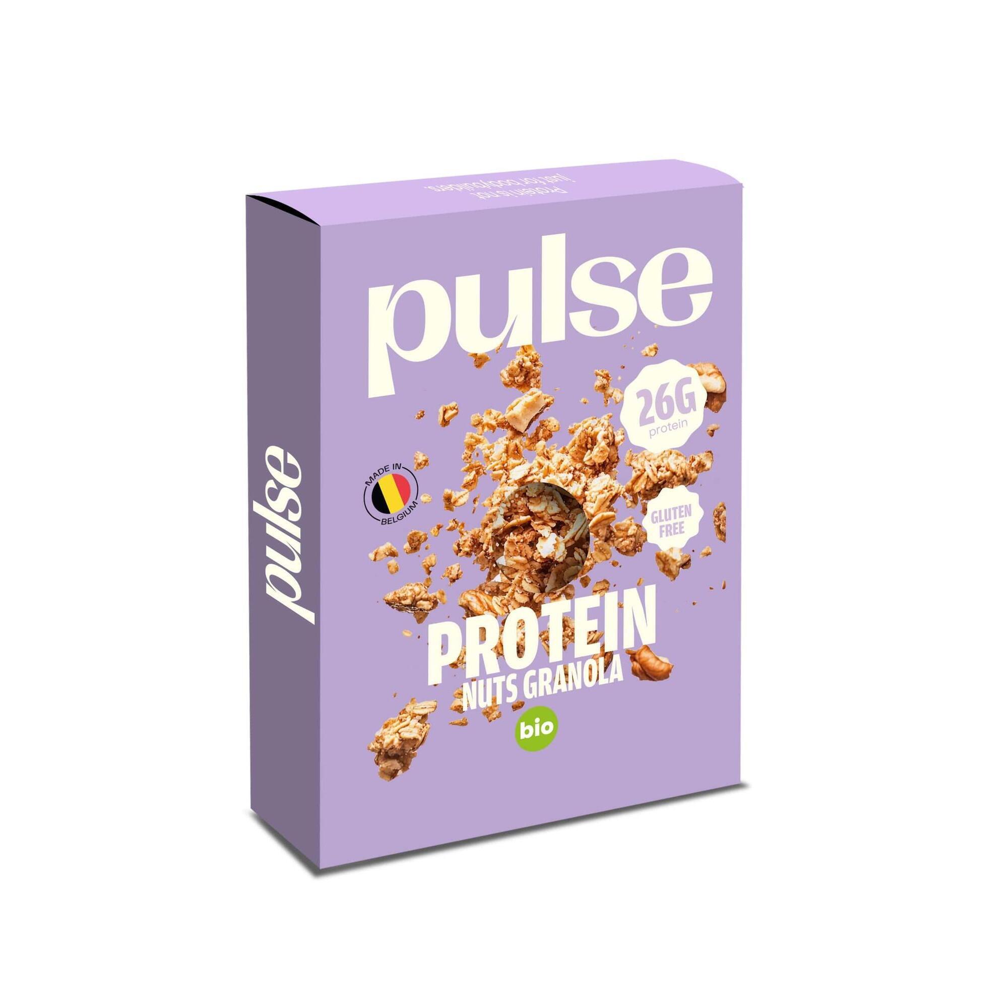 Pulse Protein - Granola Protéiné Noix Bio 350g (27% Protéine) - Protéines Végétales - 350 G - Decathlon