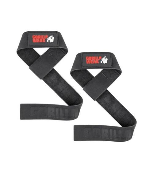 Leather Lifting Straps - Schwarz