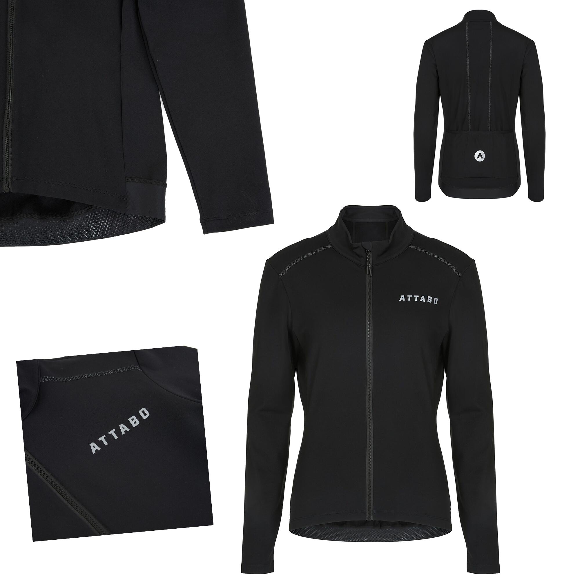 Sweat-shirt de cyclisme femme ATTABO FLEERO REF doublé 1/7