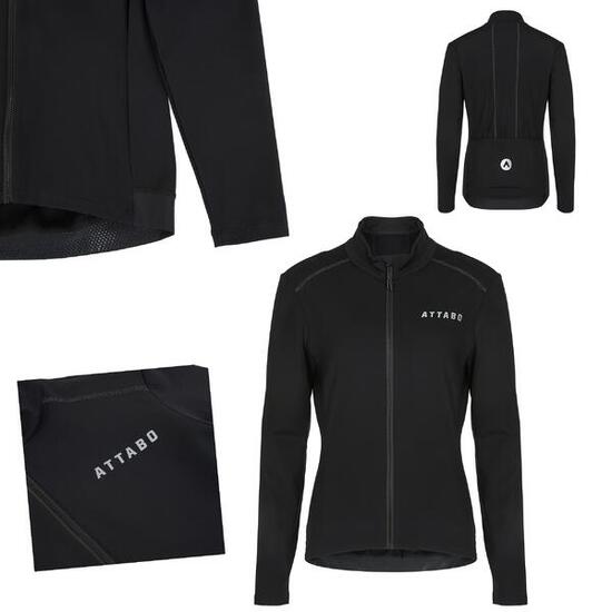 Sweat-shirt de cyclisme femme ATTABO FLEERO REF doublé