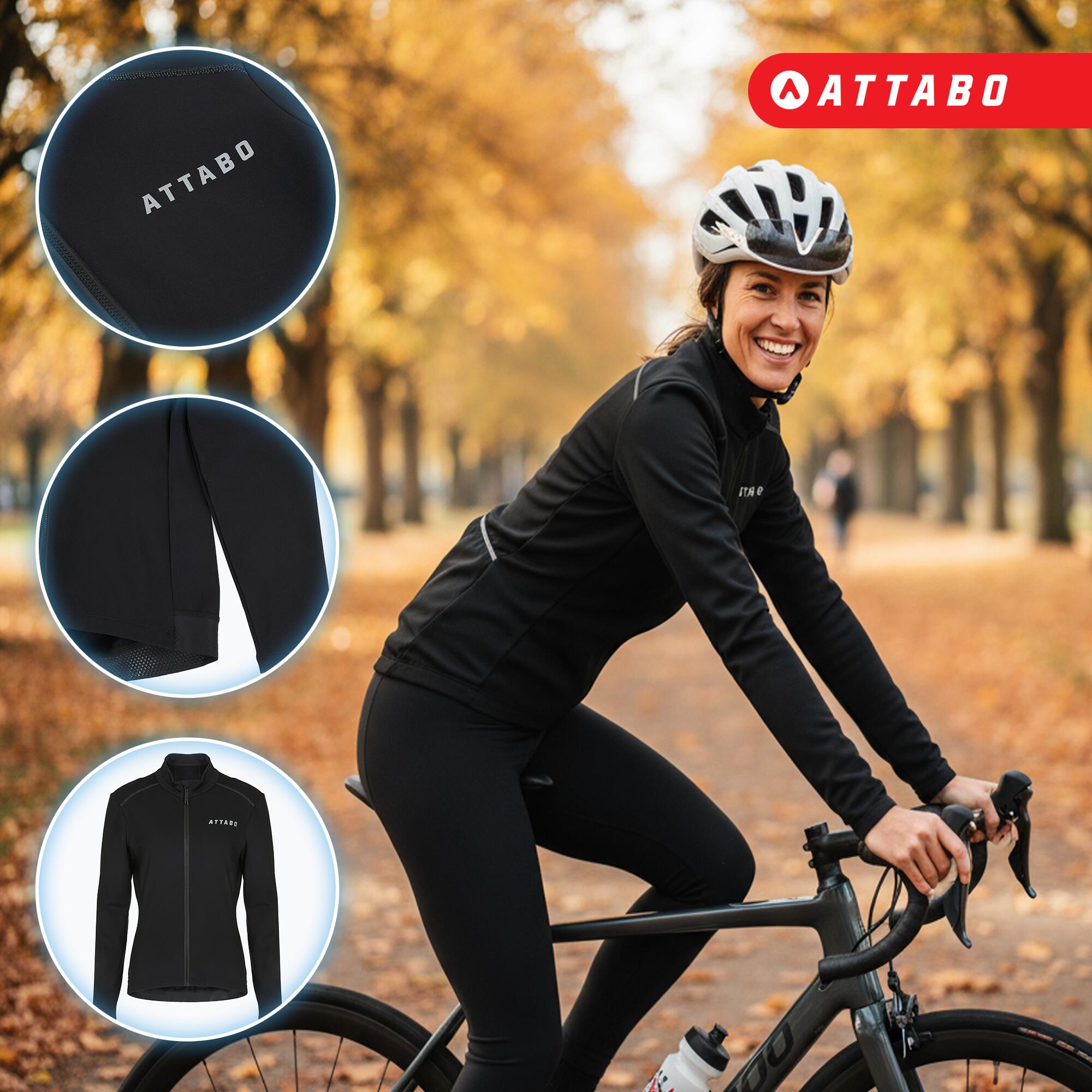 Sweat-shirt de cyclisme femme ATTABO FLEERO REF doublé 2/7