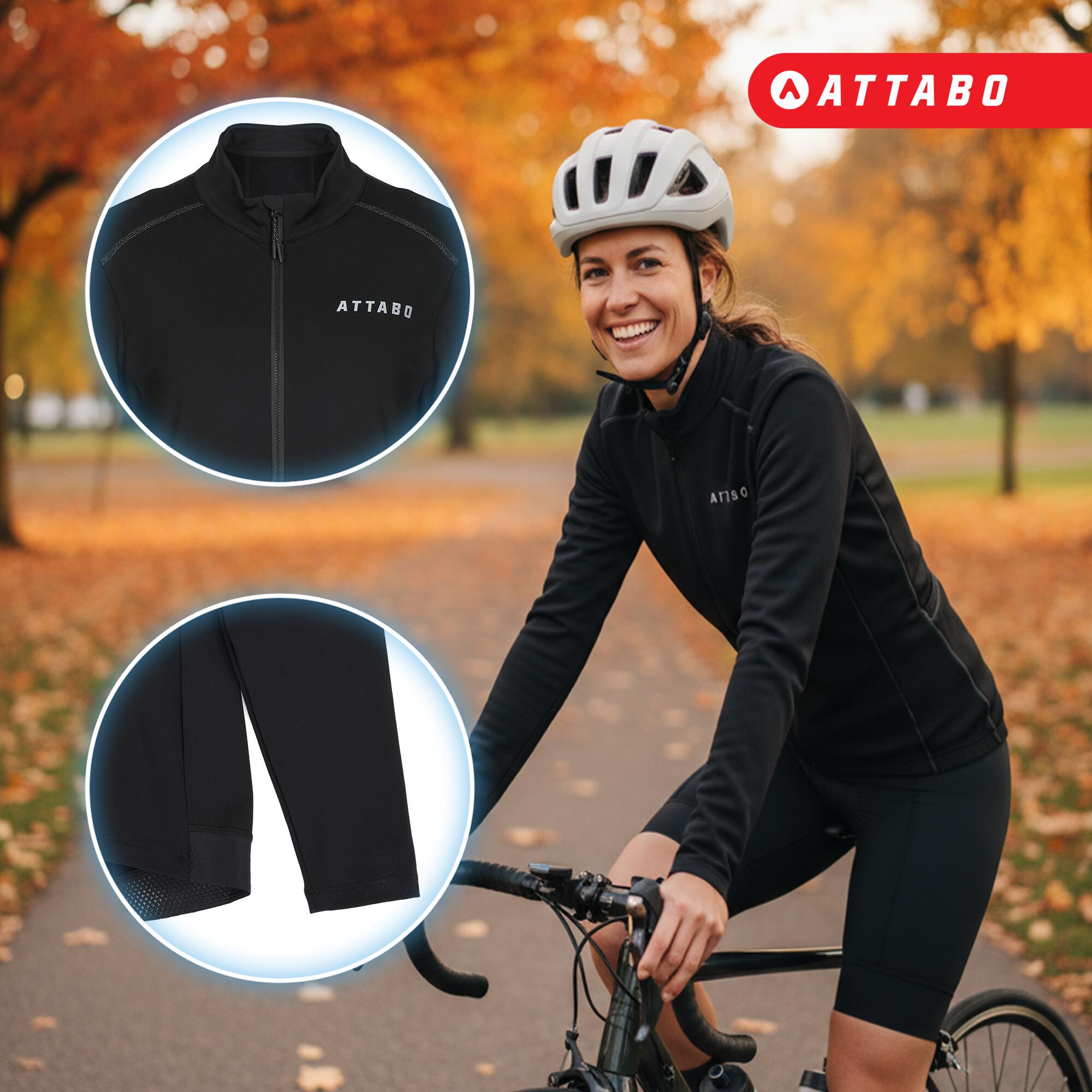 Sweat-shirt de cyclisme femme ATTABO FLEERO REF doublé 5/7