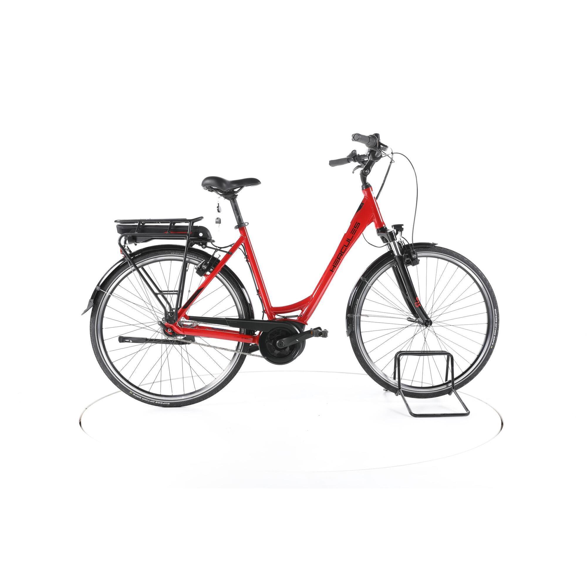 Hercules - Reconditionné - Hercules Roberta/-a Deluxe If8 City Vélo Entrée Basse - Très Bon - Vélo Ville - Rouge - 55 - Decathlon