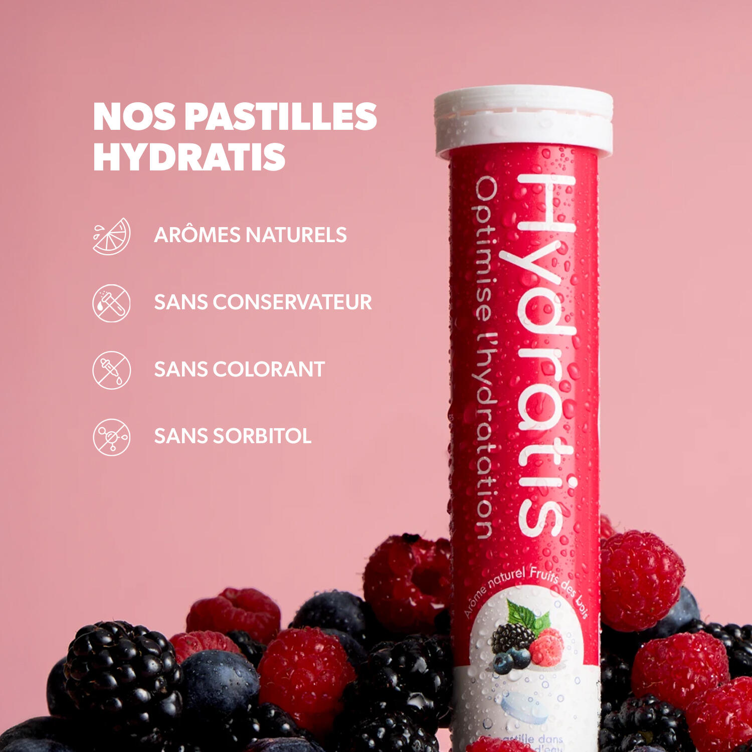 Boisson avec Électrolytes - Formule Isotonique - Fruits des Bois - 20 pastilles 6/7