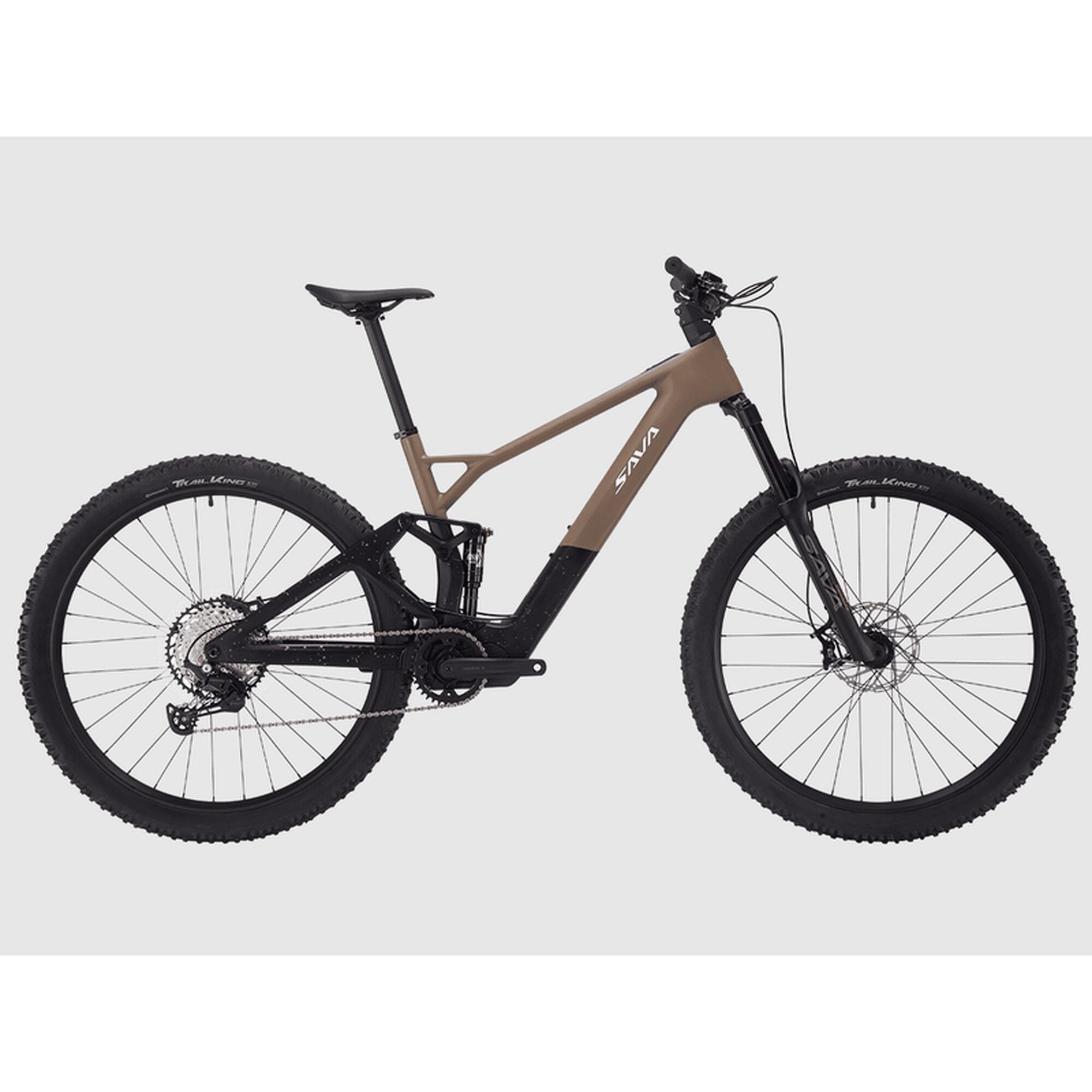 Sava - Vélo Électrique Vtt Tout Suspendu Titan 2.0 - Vélo Tout Terrain - Marron - Decathlon