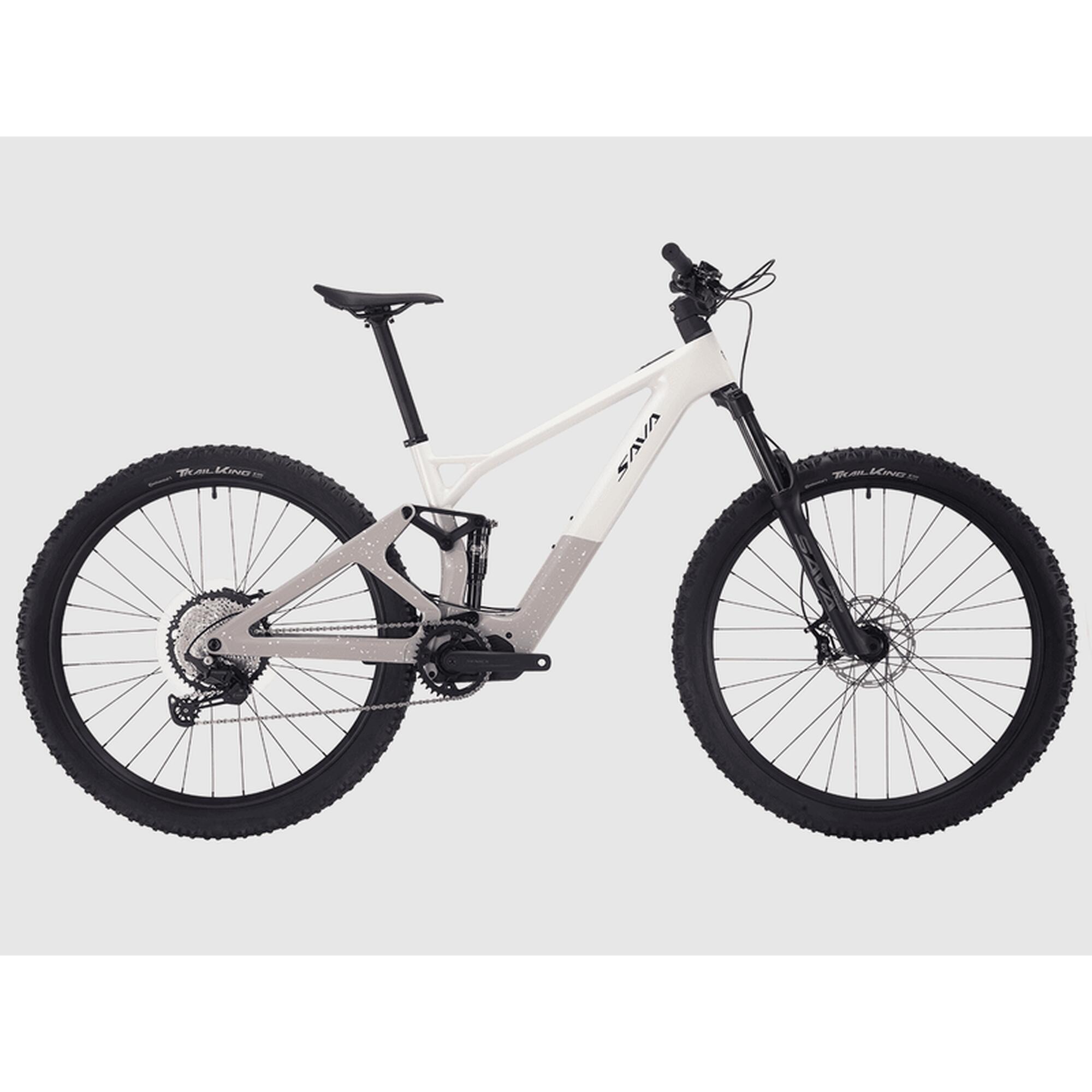 Sava - Vélo Électrique Vtt Tout Suspendu Titan 2.0 - Vélo Tout Terrain - Beige|marron - Decathlon