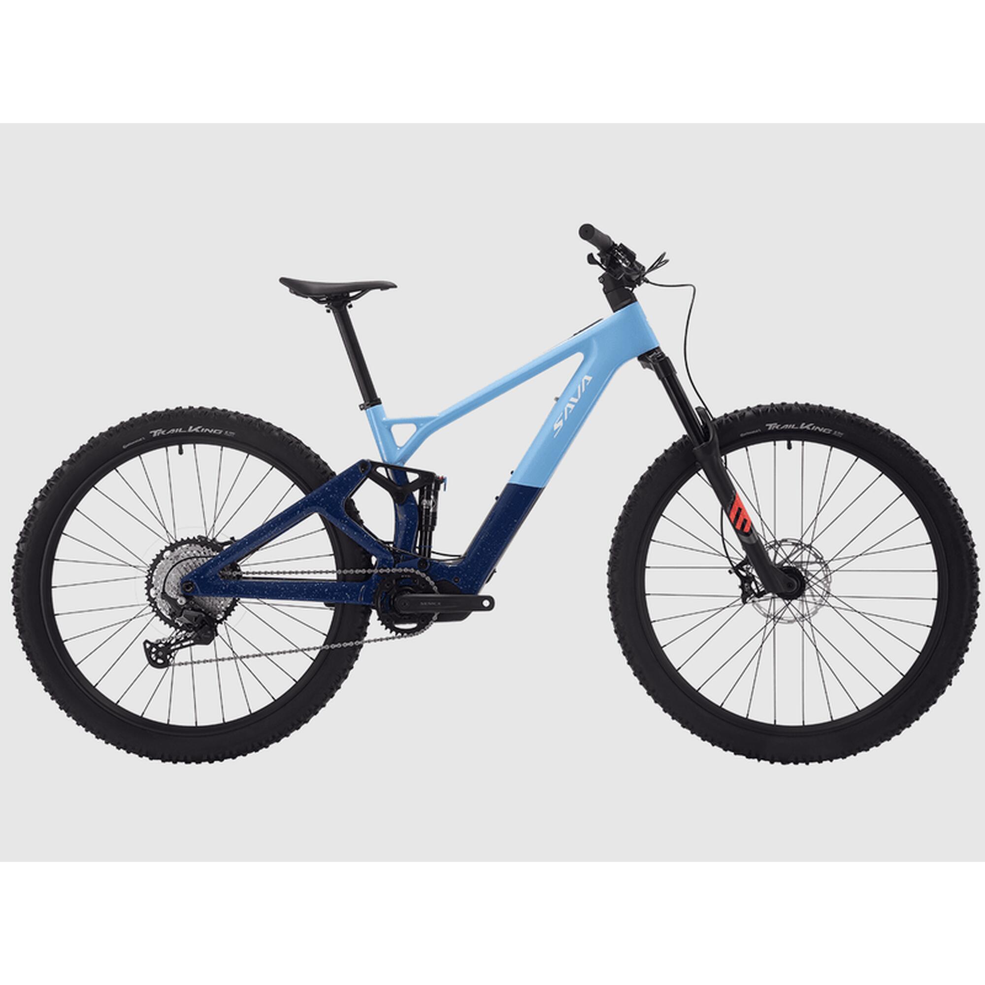 Sava - Vélo Électrique Vtt Tout Suspendu Titan 2.0 - Vélo Tout Terrain - Bleu - Decathlon