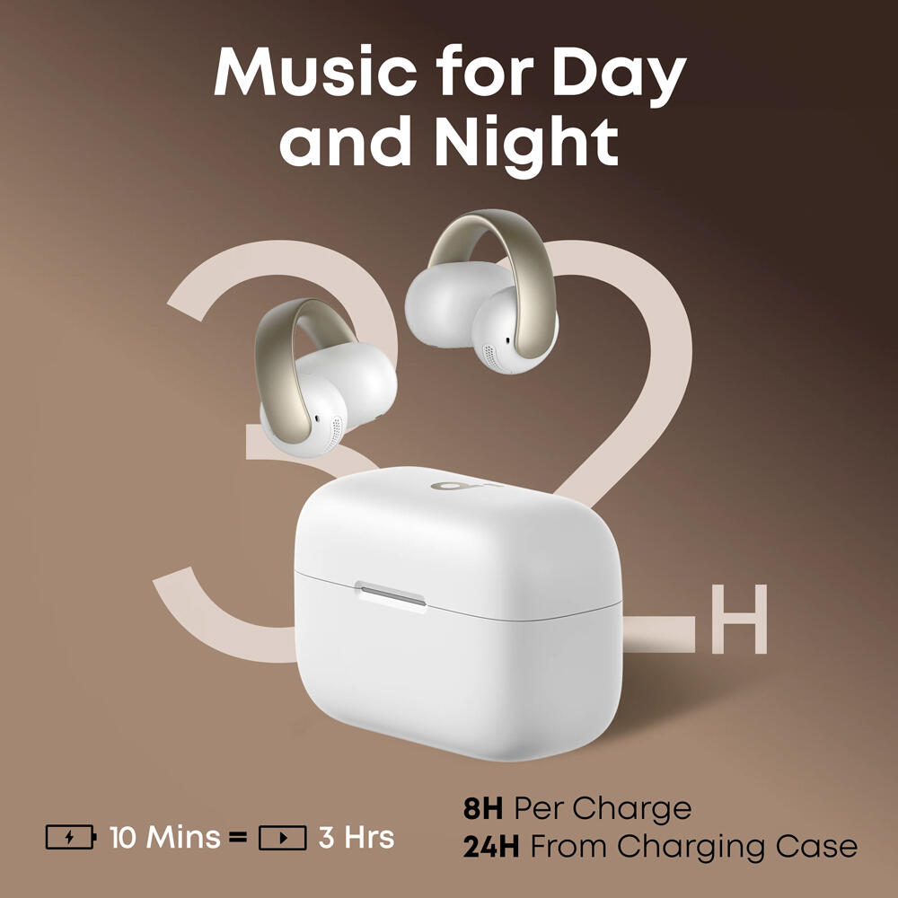 Soundcore AeroClip Earbuds White
