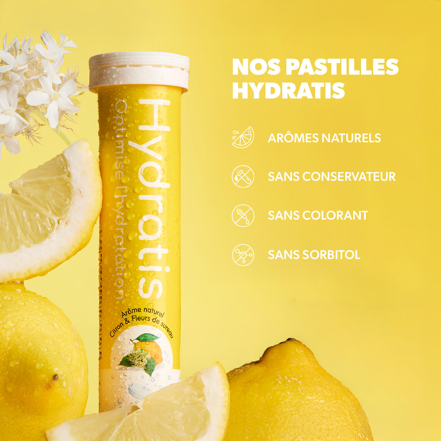Boisson avec Électrolytes - Formule Isotonique - Citron & Sureau - 20 pastilles 6/7