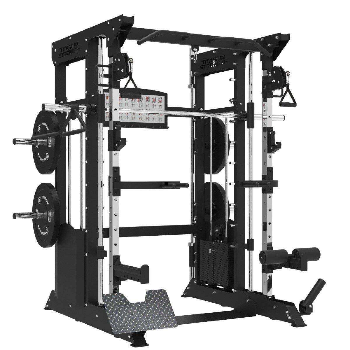 All in One Functional Trainer, Smith Machine e Rack + Stack di Pesi da 200 kg 2/5