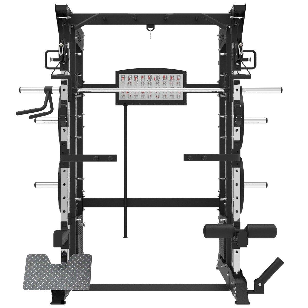 All in One Functional Trainer, Smith Machine e Rack + Stack di Pesi da 200 kg 5/5