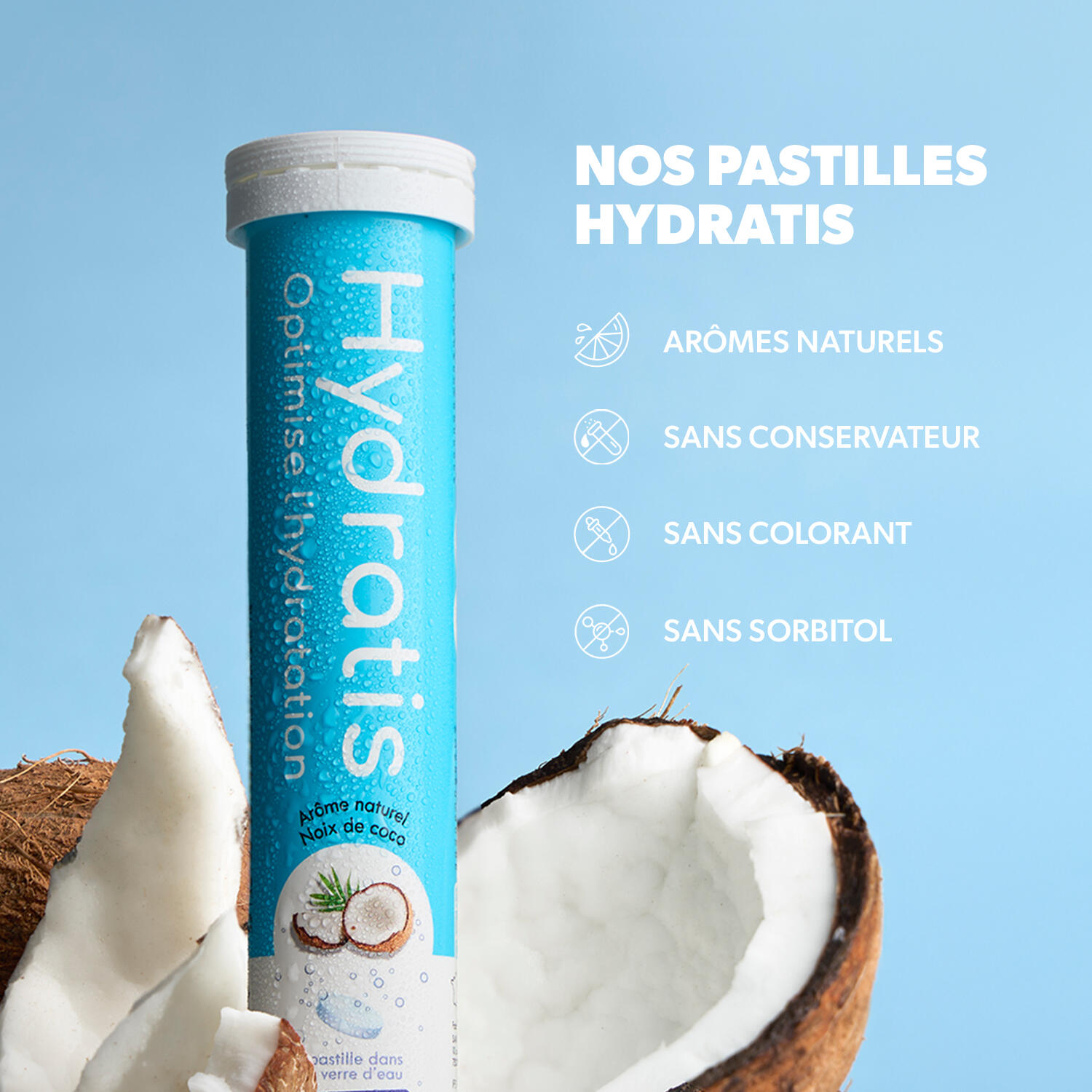 Boisson avec Électrolytes - Formule Isotonique - Coco - 20 pastilles 6/7