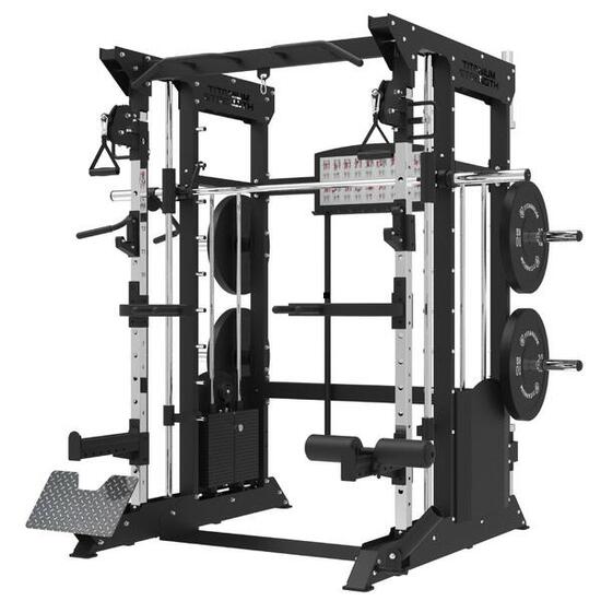 All in One Functional Trainer Smith Machine e Rack + Stack di Pesi da 200 kg