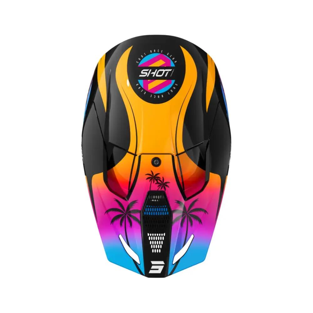 Casco Shot Furious Kid - Miami Orange Lucido 2/4