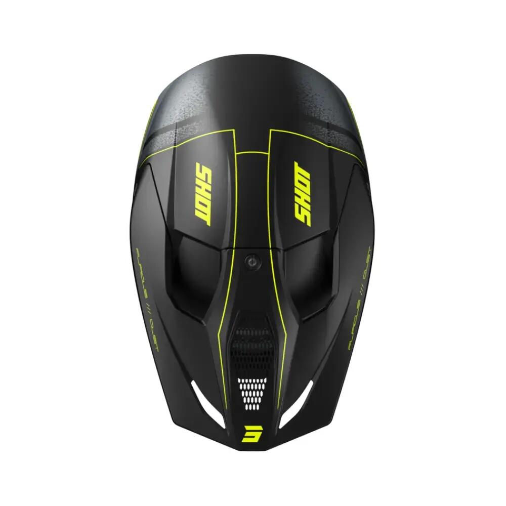 Casque Intégral Shot Furious - Jaune Néon Mat 2/4