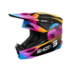 Casque Shot Furious - Orange Miami Brillant