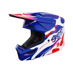 Casque Shot Furious Kid - Bleu Rouge Brillant