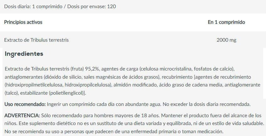 Tribooster - 120 Compresse Biotech USA 3/4