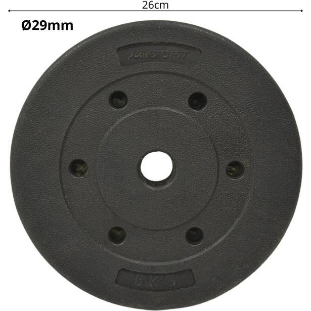 Talerz 5 kg do podnoszenia ciężarów Enero Fit 29,5 mm 3/5