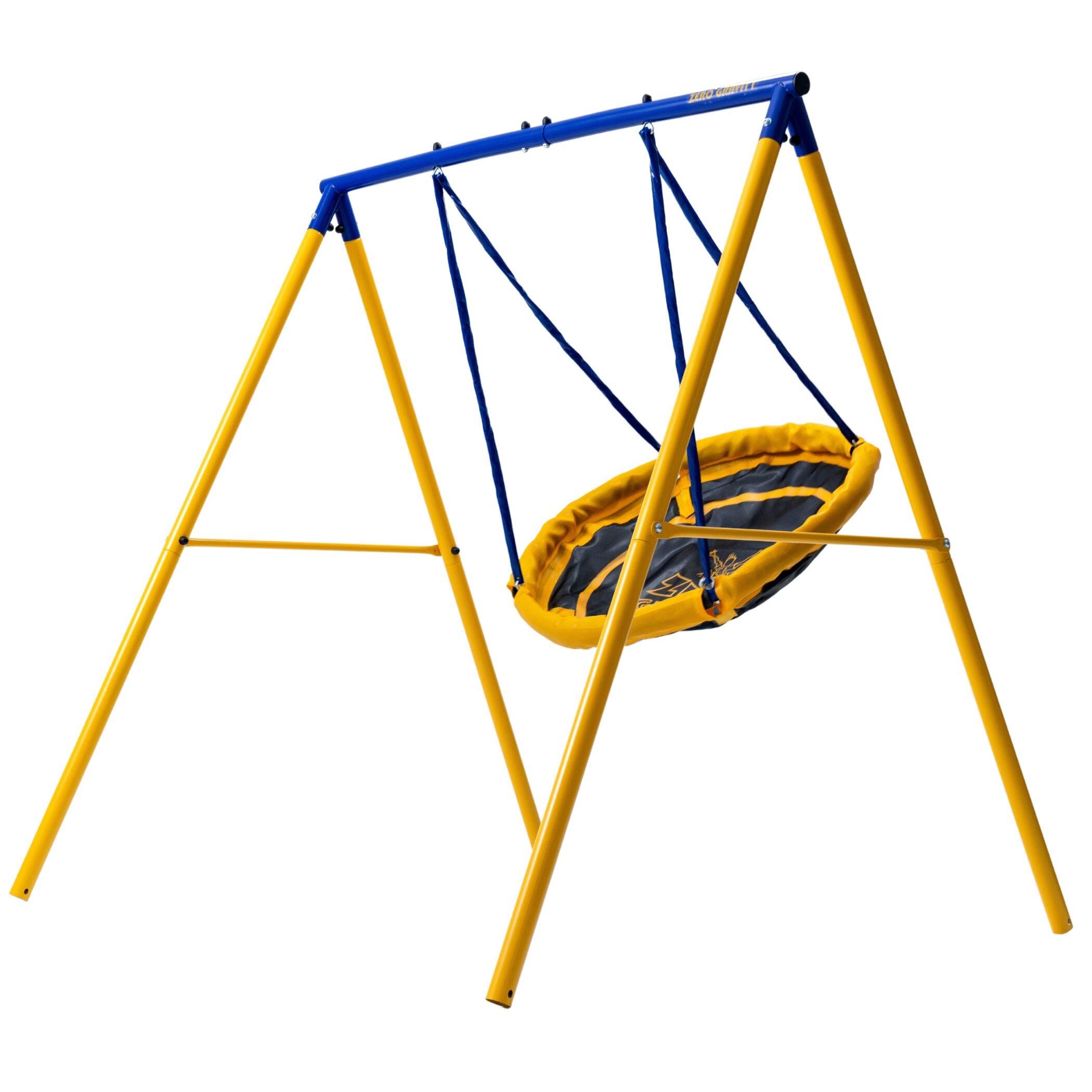 Zero Gravity Gartenschaukel UFO mit stabilem & rostfreiem Metallrahmen 1/2