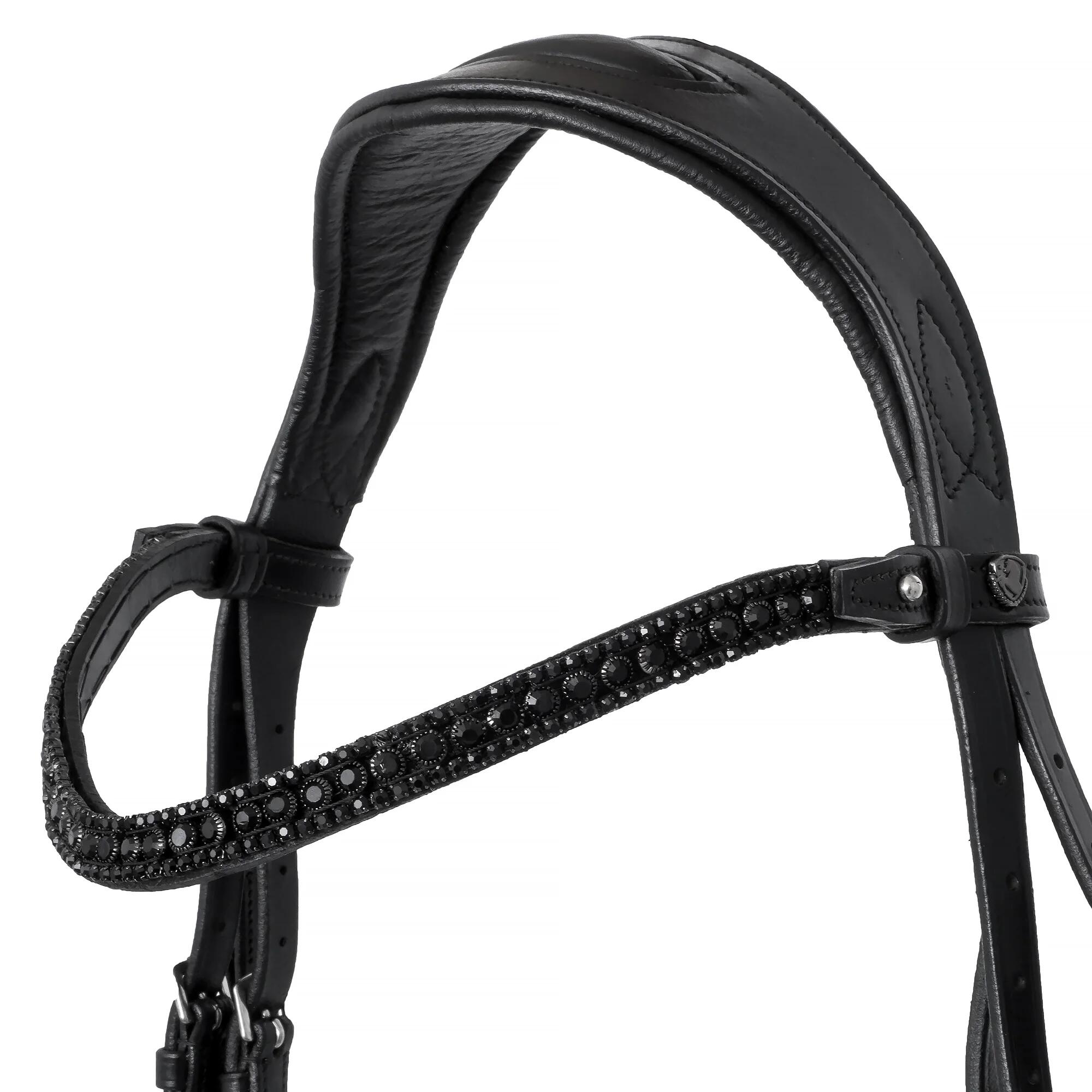 EQUESTRIAN QUEEN Gigantisch leren hoofdstel voor paarden 6/7