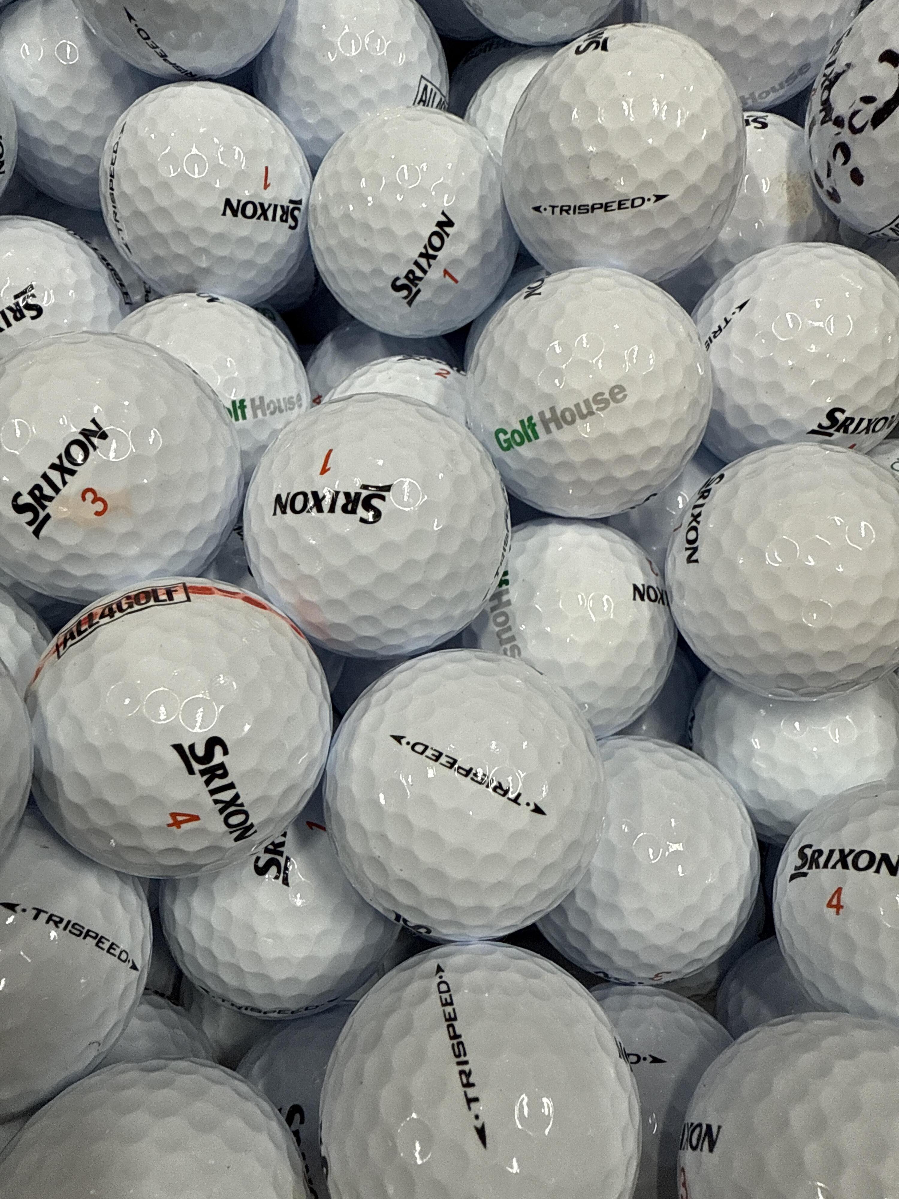 SRIXON 50 Balles de Golf Srixon TriSpeed d’Occasion – Qualité AAAA